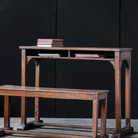 Vintage School Desk with Bench