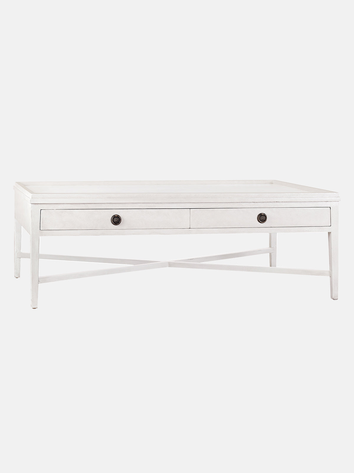 Lenox Rectangular White Coffee Table