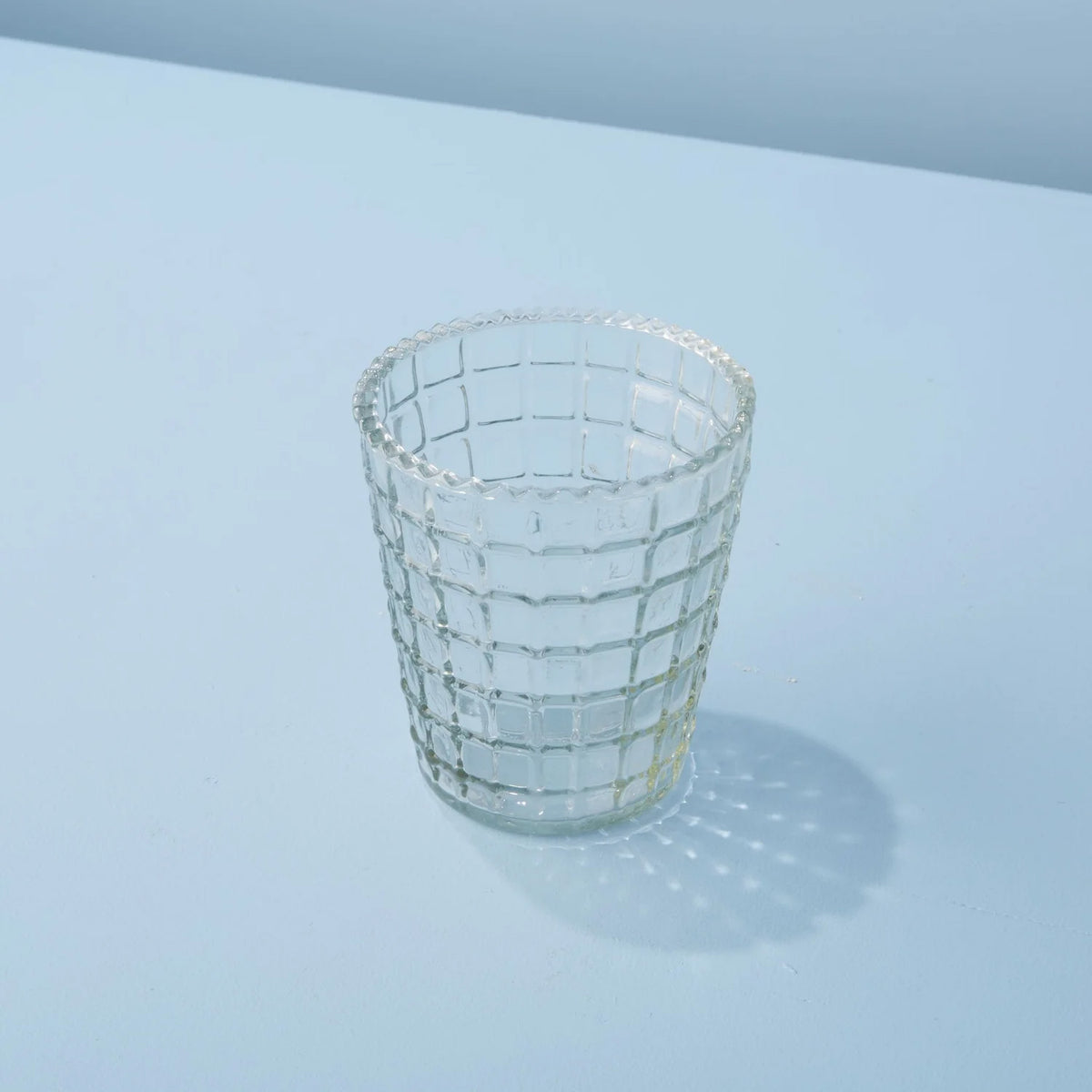 Ruffle Glass Lattice Tumbler, Set of 4