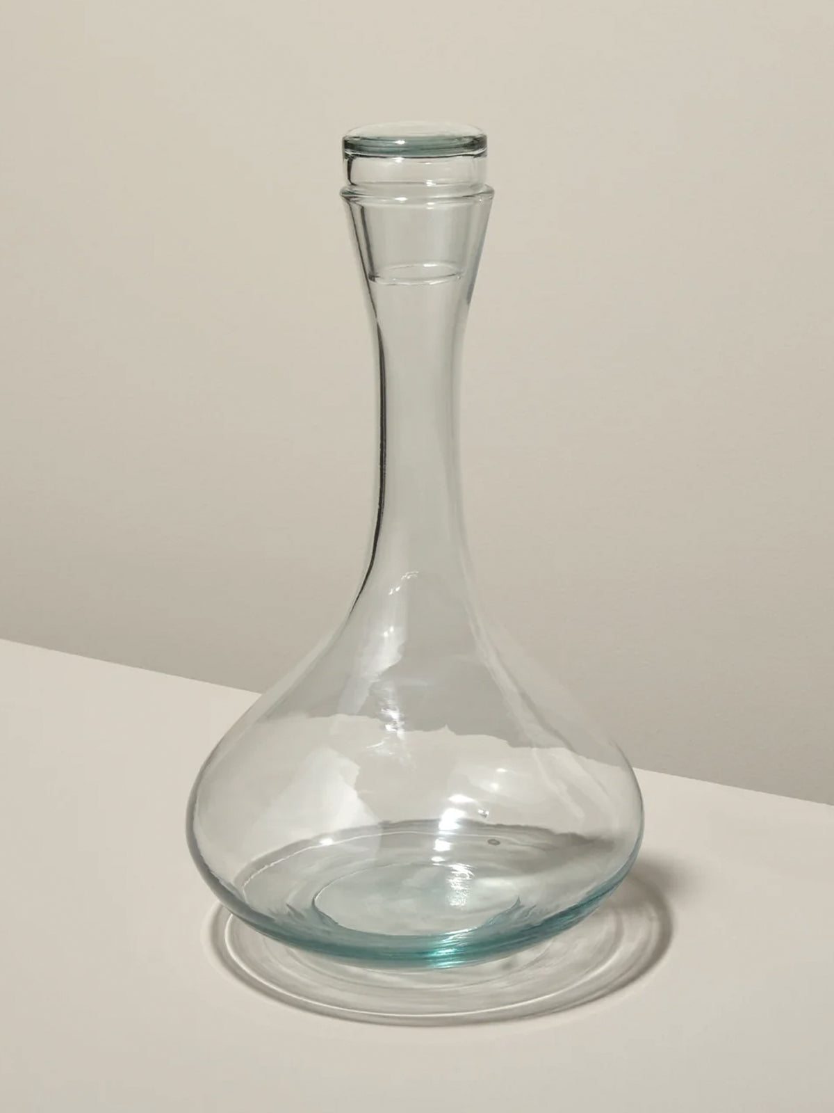 Recycled Glass Decanter with Lid