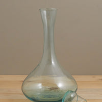 Recycled Glass Decanter with Lid