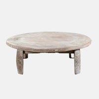 Alta Bleached Wheel Coffee Table