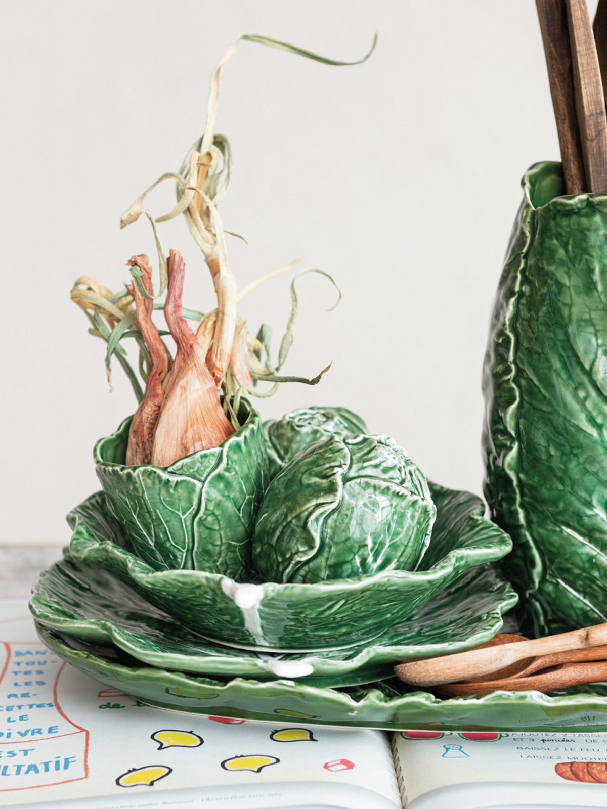 Stoneware Cabbage Platter