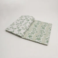 Green Block Printed Gift Wrapping Paper Booklet