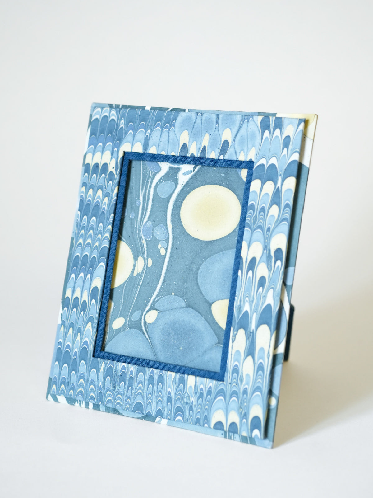 Marble Blue Mountain Table Top Picture Frame