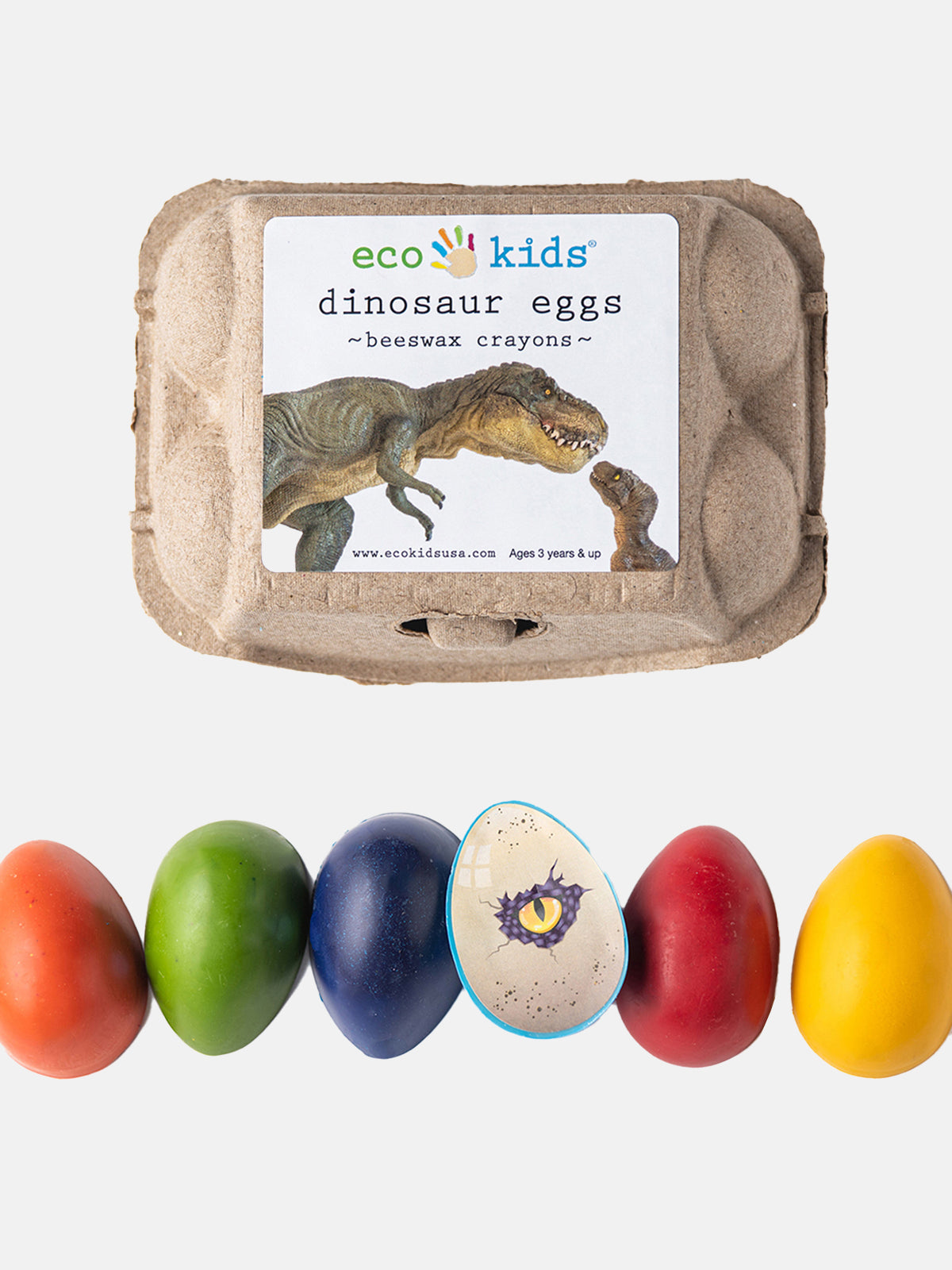 Beeswax Dinosaur Egg Crayons