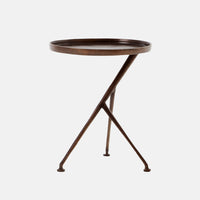 Schmidt End Table, Antique Rust