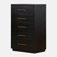 Suki Black Tall Boy Dresser