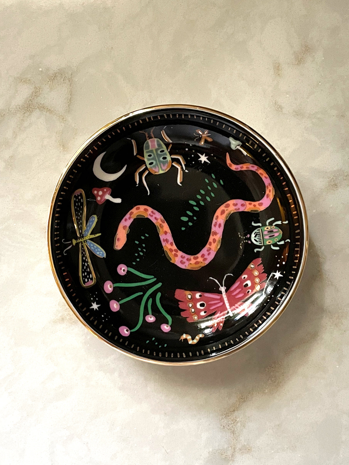 Midnight Garden Trinket Dish