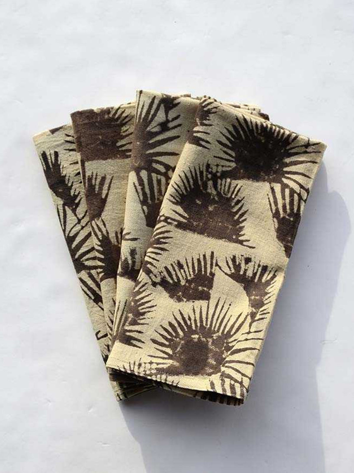 Fern Black Napkin, Set of 4