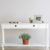 Kingsley White Console Table