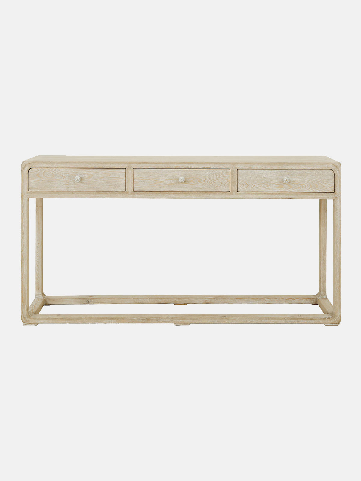 Peking Whitewash Console Table