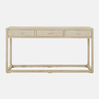 Peking Whitewash Console Table