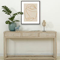 Peking Whitewash Console Table