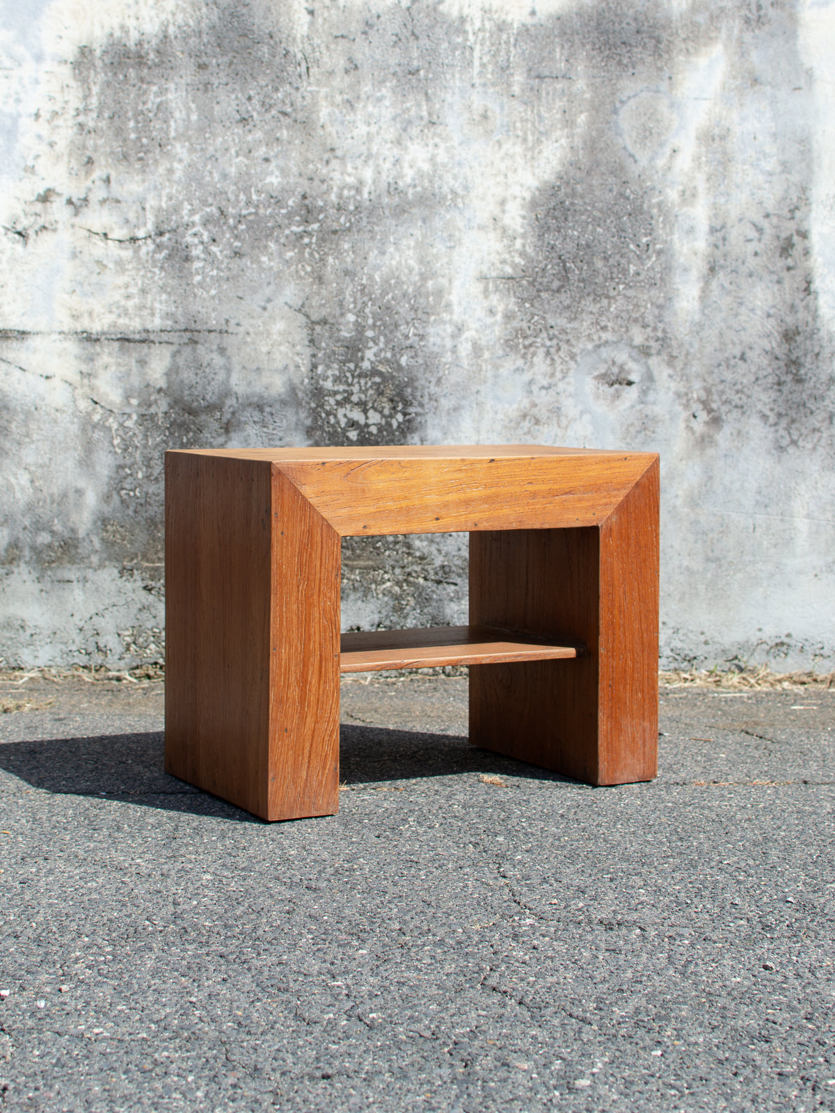 Waterfall Teak End Table