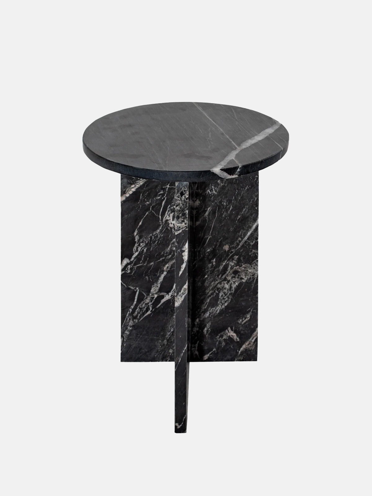 Grace Marble Black Accent Table