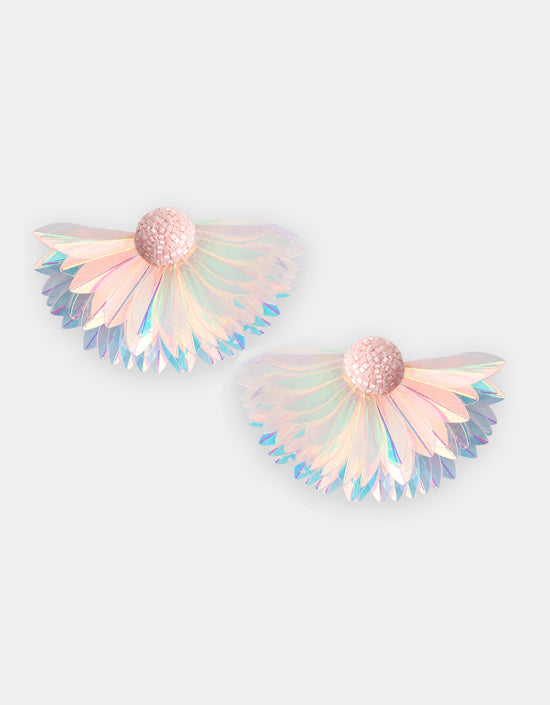 Marigold Earrings in Light Pink