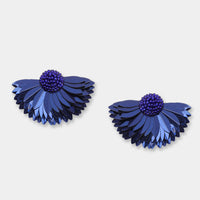 Marigold Earrings in Navy