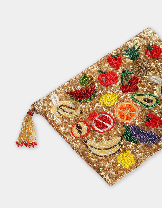 Small Mixed Fruit Jewelry Bag