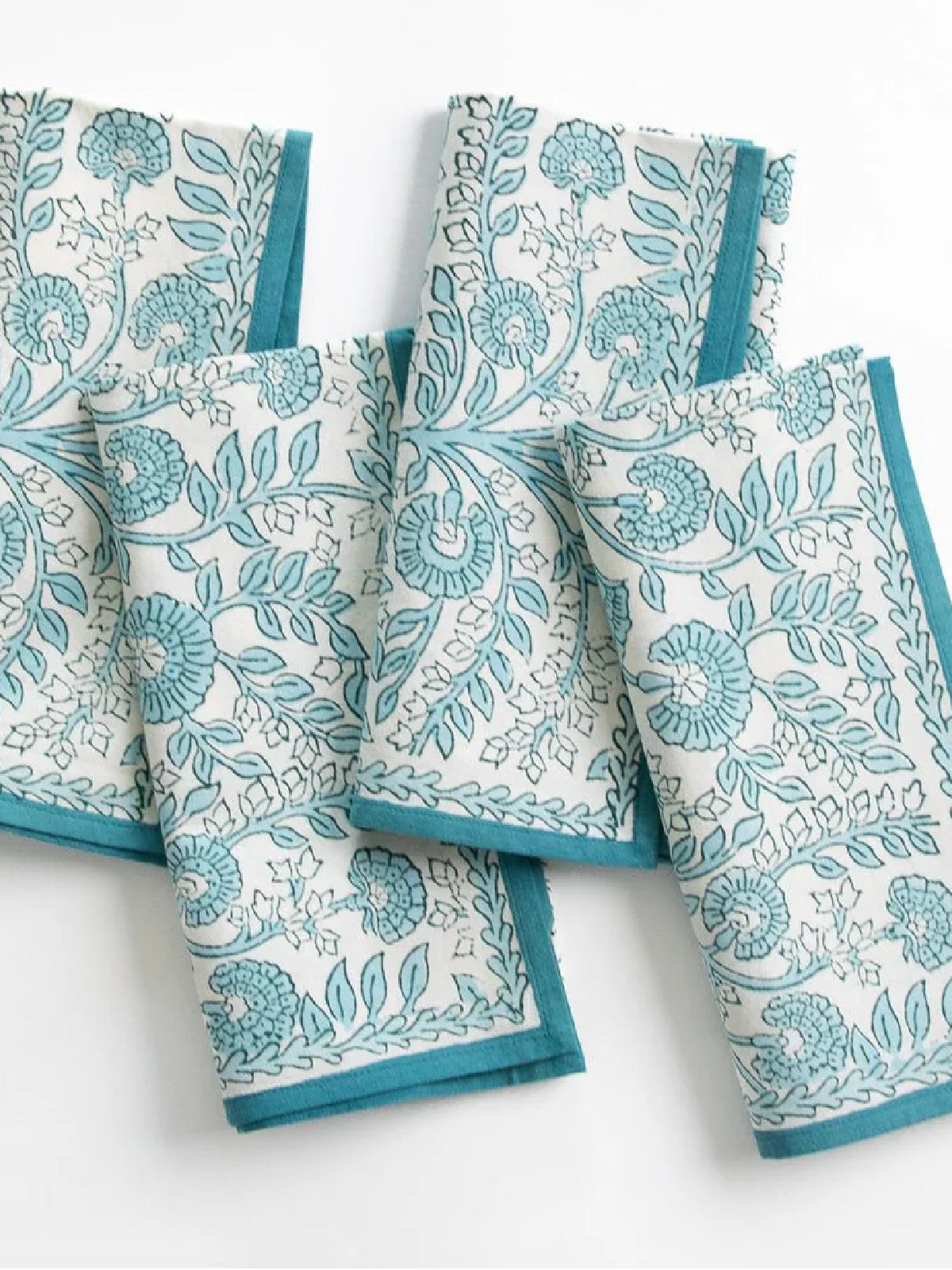 Floral Trellis Aqua Napkin