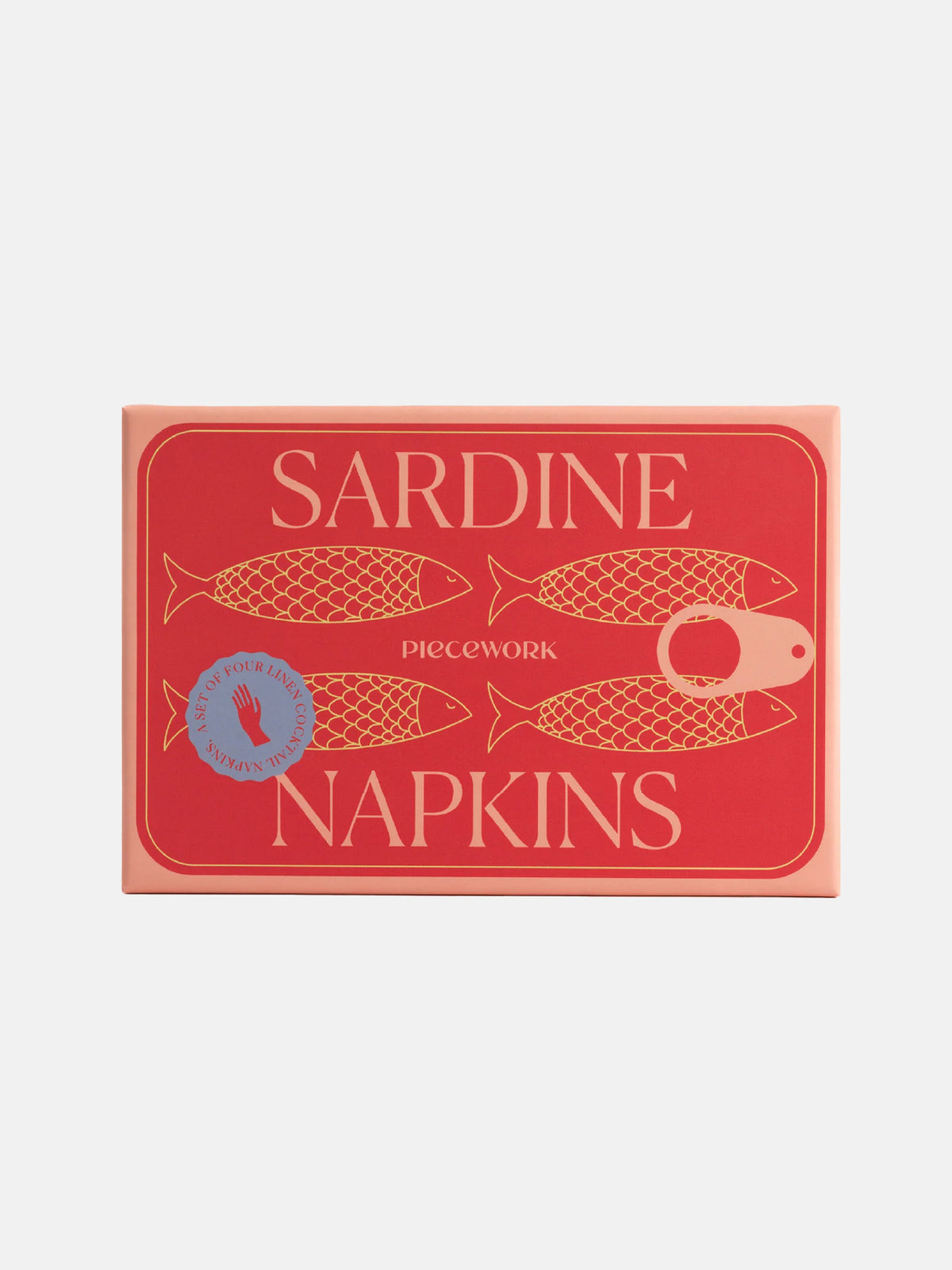 Sardine Cocktail Napkins, Set of 4