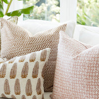 Batik Papaya Outdoor Pillow