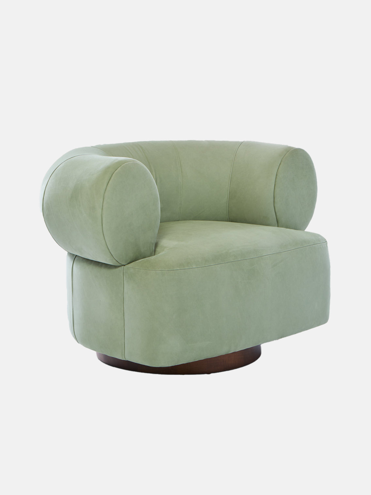 Ollie Leather Swivel Chair