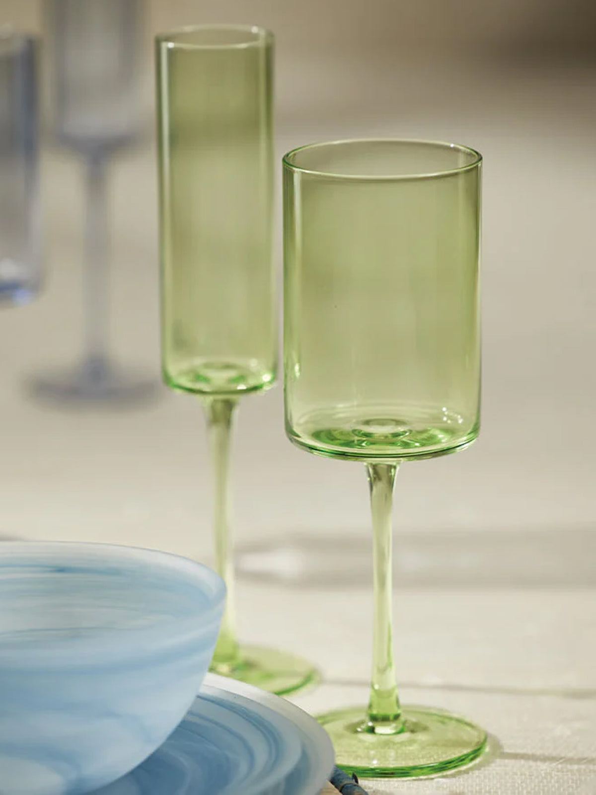 Light Green Fruttuoso Wine Glass, Set of 6