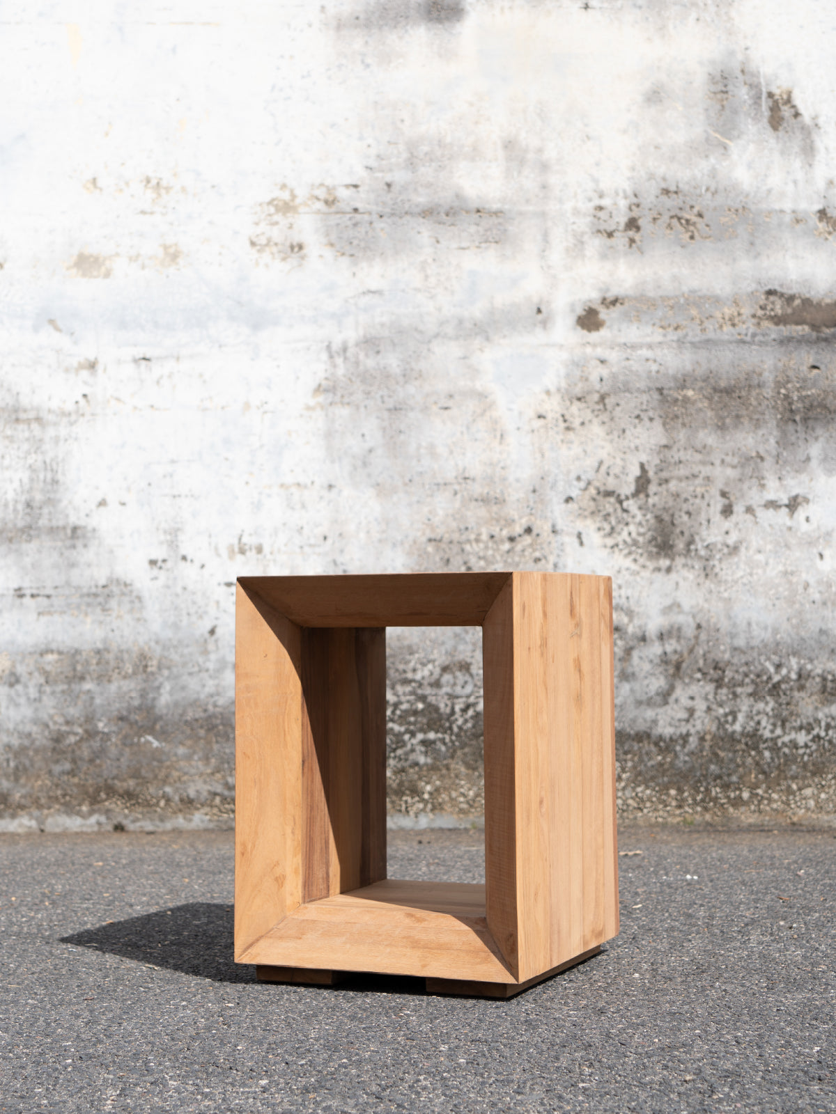 Wooden Waterfall Side Table