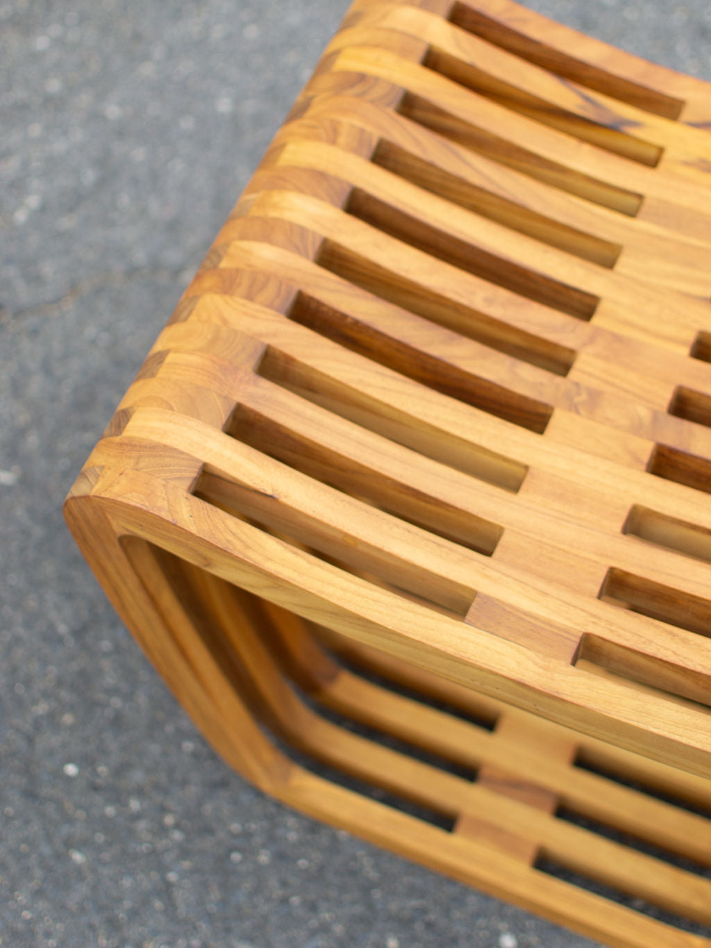 Al Dente Stool, Teak