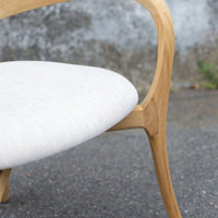 Positano Arm Chair, Natural with Vanilla