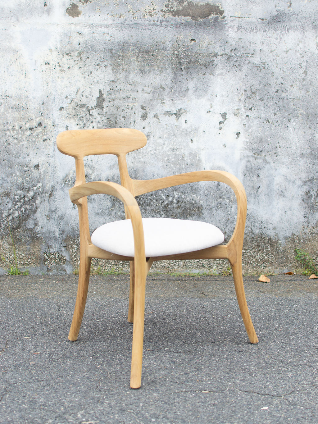 Positano Arm Chair, Natural with Vanilla