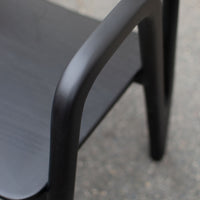 Trombone Chair, Smooth Black