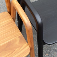 Trombone Chair, Smooth Black