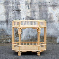 Natural Rattan Bar Cart