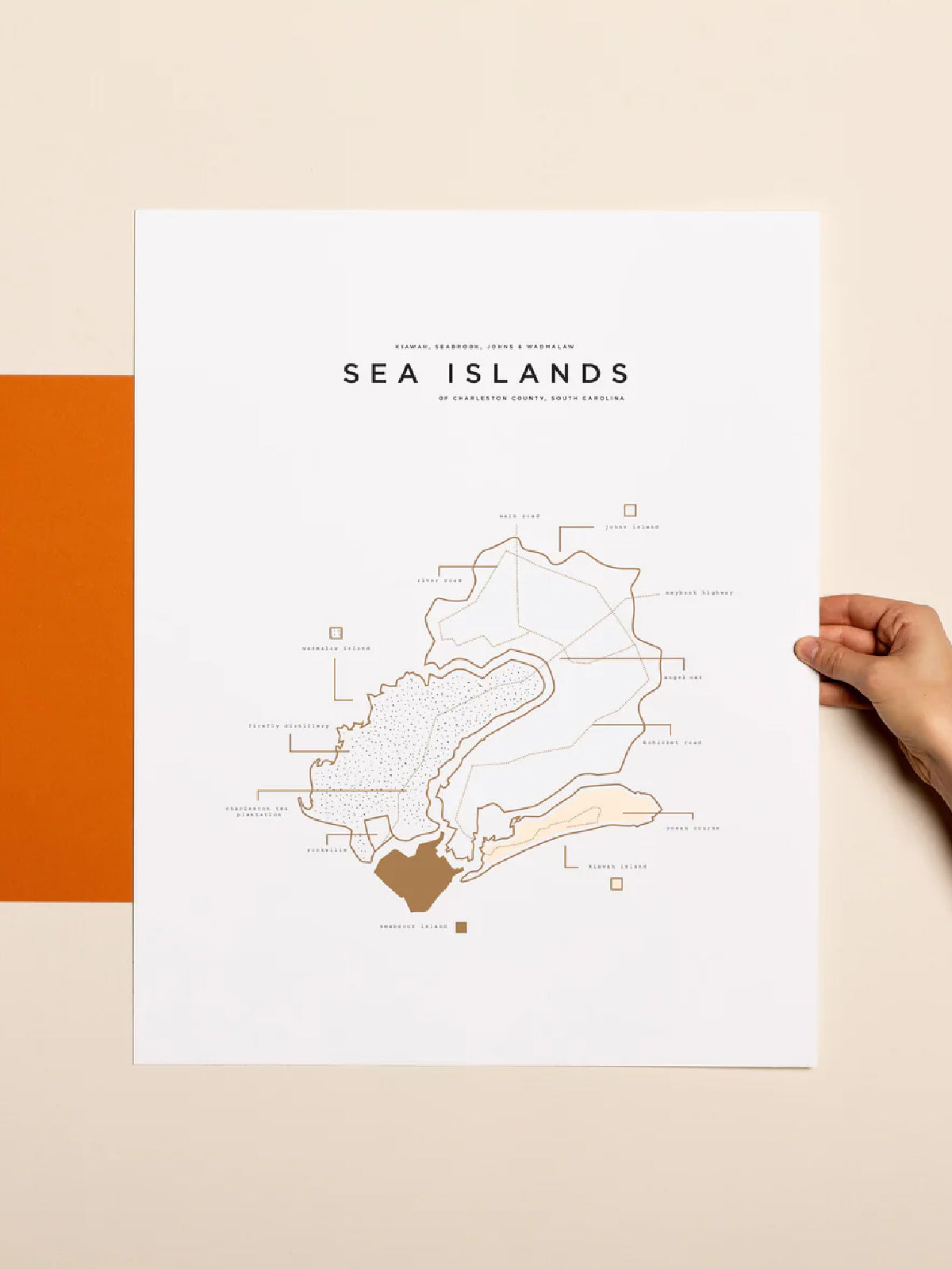 Sea Islands Map Print