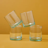 Recycled Double Old Fashioned Glass, Set of 4