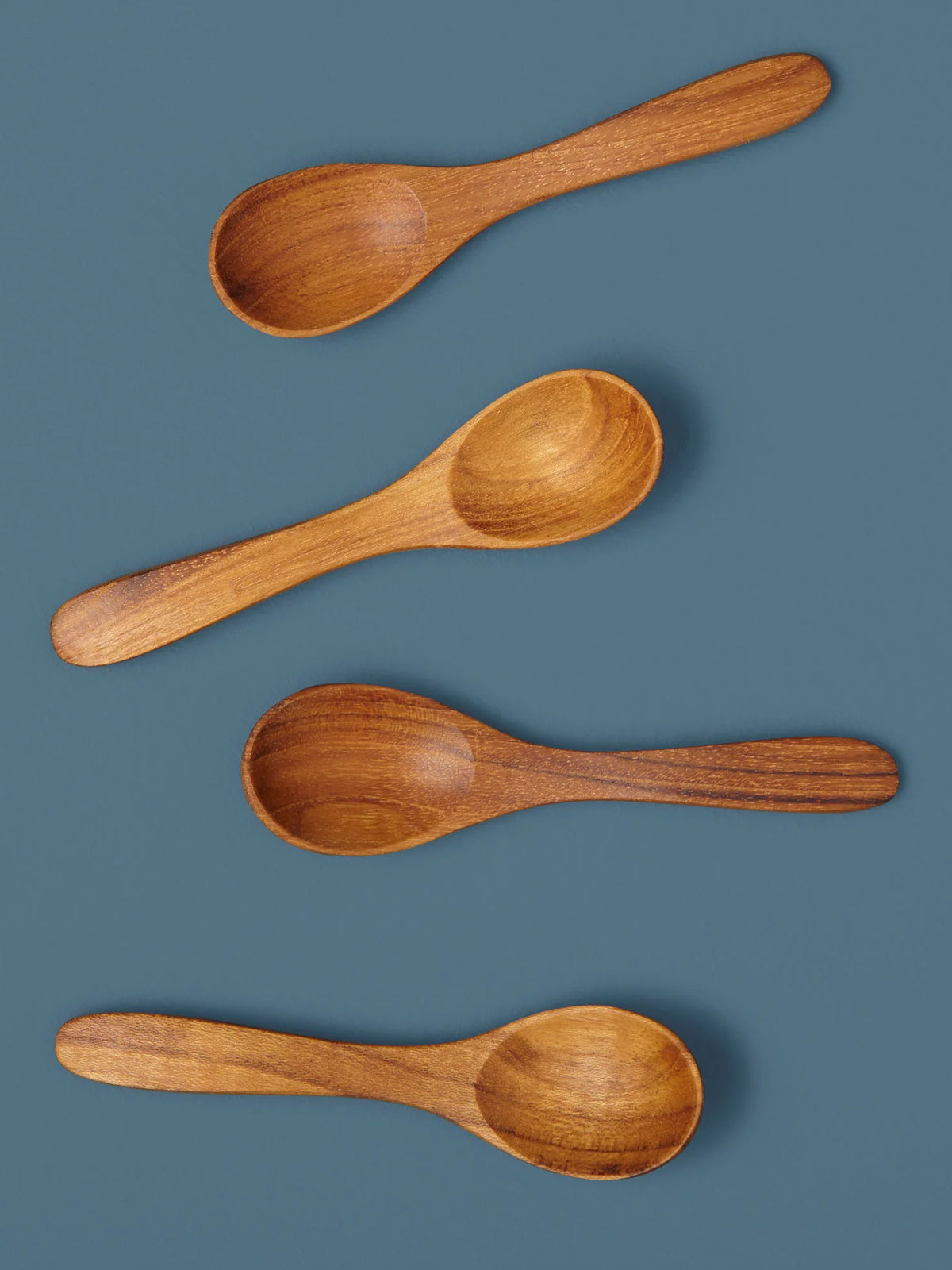 Small Teak Teaspoon, Set of 4