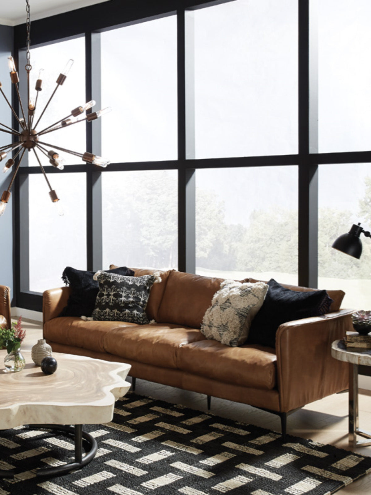 Abigail Leather Sofa