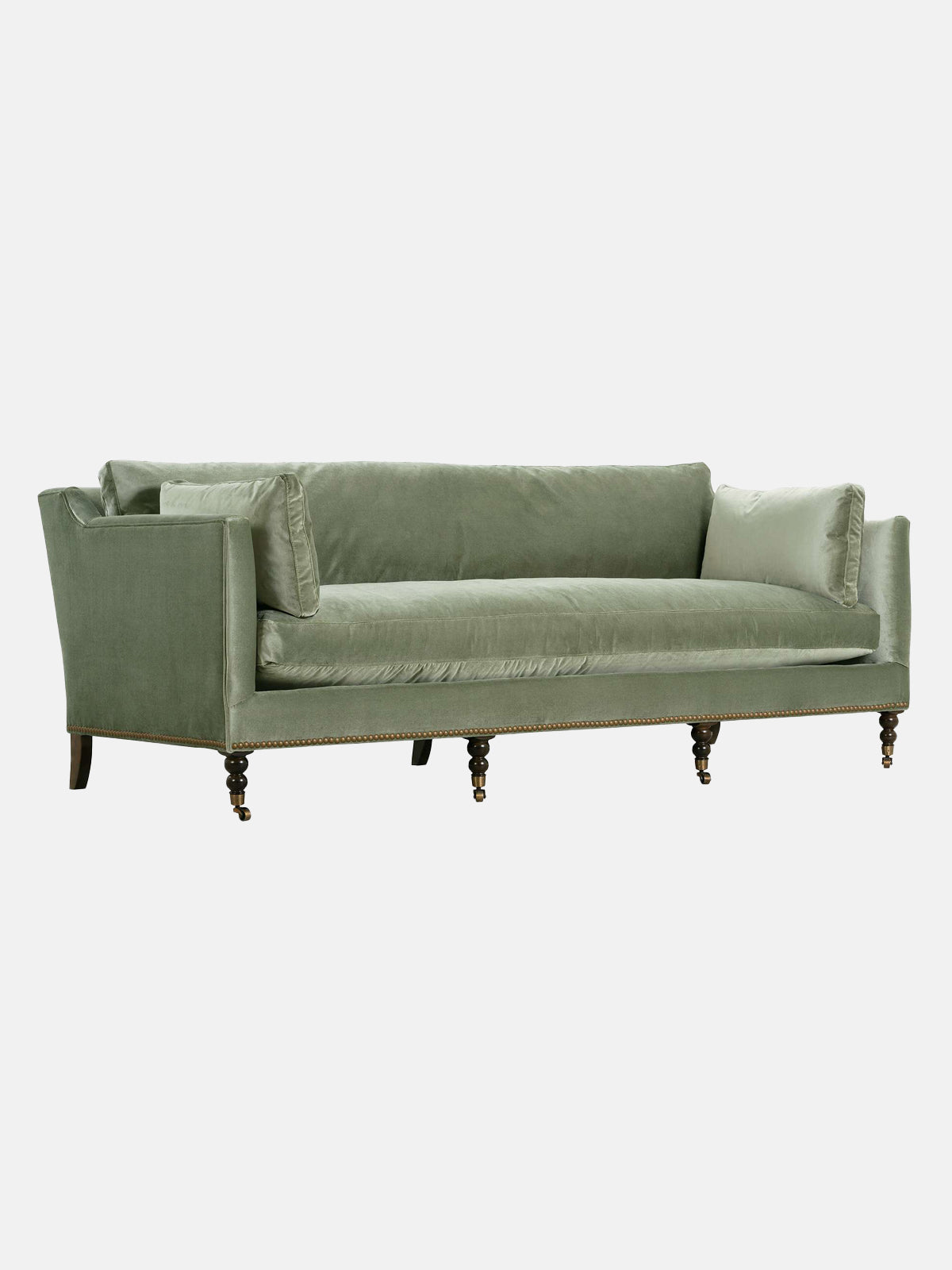 Madeline Green Quick Ship Sofa